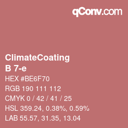 Código de color: ClimateCoating - B 7-e | qconv.com
