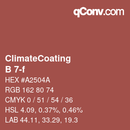 Code couleur: ClimateCoating - B 7-f | qconv.com