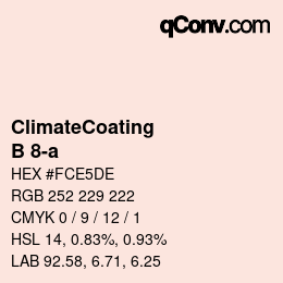 Código de color: ClimateCoating - B 8-a | qconv.com