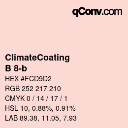 Código de color: ClimateCoating - B 8-b | qconv.com