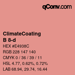 Color code: ClimateCoating - B 8-d | qconv.com