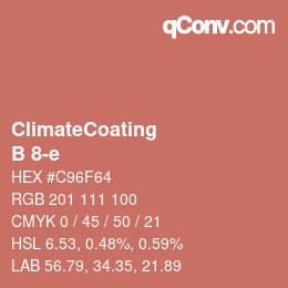 Code couleur: ClimateCoating - B 8-e | qconv.com