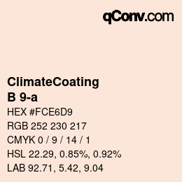 Color code: ClimateCoating - B 9-a | qconv.com