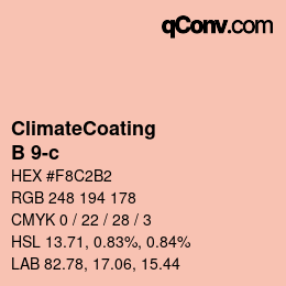 Color code: ClimateCoating - B 9-c | qconv.com
