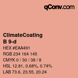 カラーコード: ClimateCoating - B 9-d | qconv.com