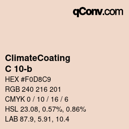 Farbcode: ClimateCoating - C 10-b | qconv.com