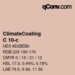 Color code: ClimateCoating - C 10-c | qconv.com