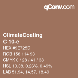 Código de color: ClimateCoating - C 10-e | qconv.com