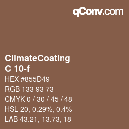 カラーコード: ClimateCoating - C 10-f | qconv.com