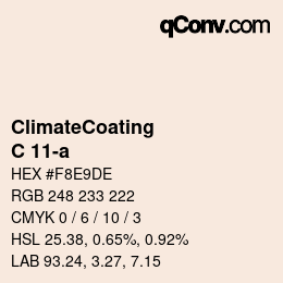Code couleur: ClimateCoating - C 11-a | qconv.com