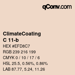 Code couleur: ClimateCoating - C 11-b | qconv.com