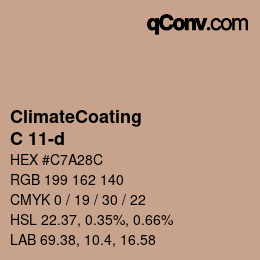 Color code: ClimateCoating - C 11-d | qconv.com