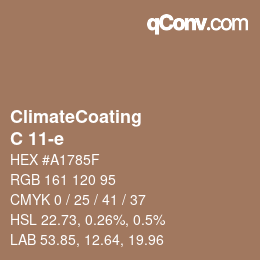 Color code: ClimateCoating - C 11-e | qconv.com