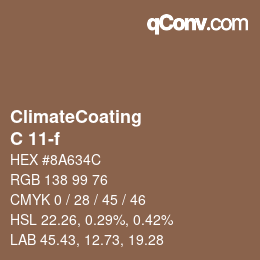 Code couleur: ClimateCoating - C 11-f | qconv.com