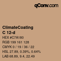 Color code: ClimateCoating - C 12-d | qconv.com