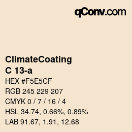 Farbcode: ClimateCoating - C 13-a | qconv.com