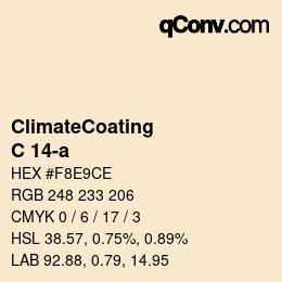 Color code: ClimateCoating - C 14-a | qconv.com