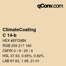 Código de color: ClimateCoating - C 14-b | qconv.com