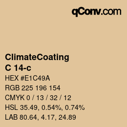 Color code: ClimateCoating - C 14-c | qconv.com