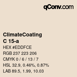 Farbcode: ClimateCoating - C 15-a | qconv.com