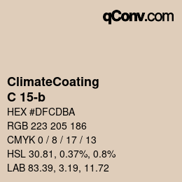 Code couleur: ClimateCoating - C 15-b | qconv.com