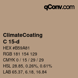 Color code: ClimateCoating - C 15-d | qconv.com