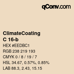 Code couleur: ClimateCoating - C 16-b | qconv.com