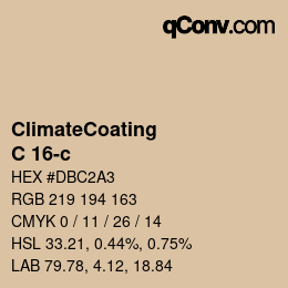 Color code: ClimateCoating - C 16-c | qconv.com