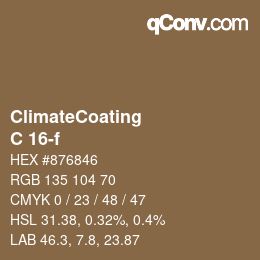 Farbcode: ClimateCoating - C 16-f | qconv.com