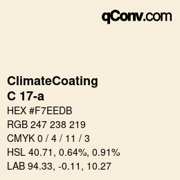 Color code: ClimateCoating - C 17-a | qconv.com