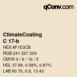 Color code: ClimateCoating - C 17-b | qconv.com
