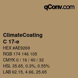 Color code: ClimateCoating - C 17-e | qconv.com