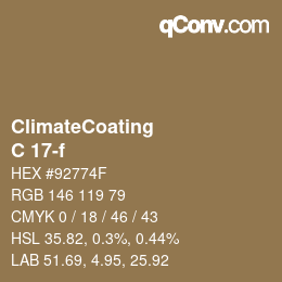Color code: ClimateCoating - C 17-f | qconv.com