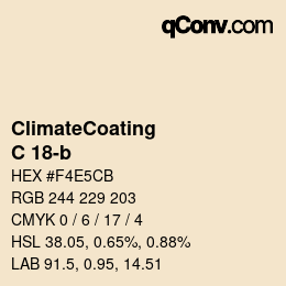 Farbcode: ClimateCoating - C 18-b | qconv.com