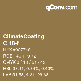 Color code: ClimateCoating - C 18-f | qconv.com
