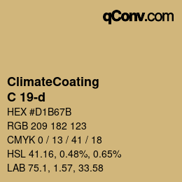 Color code: ClimateCoating - C 19-d | qconv.com
