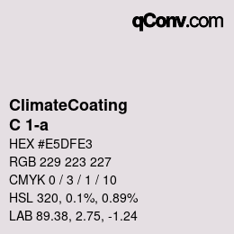 Color code: ClimateCoating - C 1-a | qconv.com