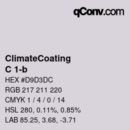 Color code: ClimateCoating - C 1-b | qconv.com