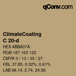 Color code: ClimateCoating - C 20-d | qconv.com