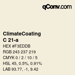 Farbcode: ClimateCoating - C 21-a | qconv.com