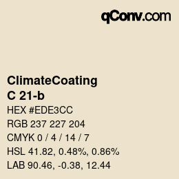 Code couleur: ClimateCoating - C 21-b | qconv.com