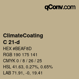 Código de color: ClimateCoating - C 21-d | qconv.com
