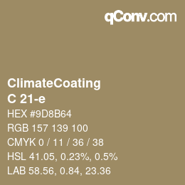 Código de color: ClimateCoating - C 21-e | qconv.com