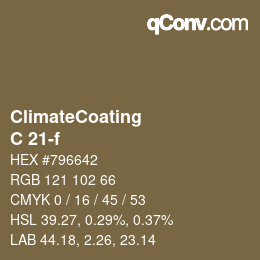 Color code: ClimateCoating - C 21-f | qconv.com