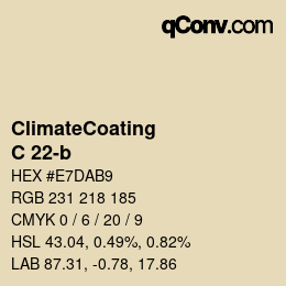 Farbcode: ClimateCoating - C 22-b | qconv.com