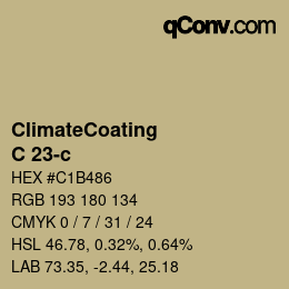Color code: ClimateCoating - C 23-c | qconv.com