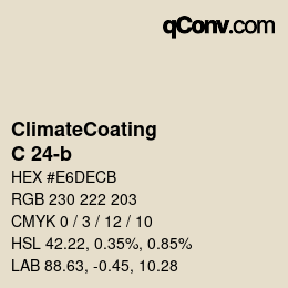 Color code: ClimateCoating - C 24-b | qconv.com