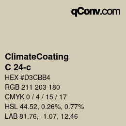 Color code: ClimateCoating - C 24-c | qconv.com