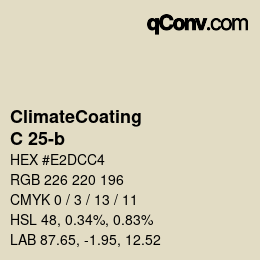 Farbcode: ClimateCoating - C 25-b | qconv.com