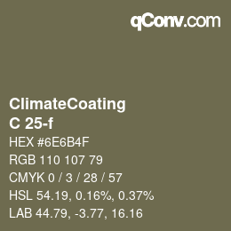 Color code: ClimateCoating - C 25-f | qconv.com